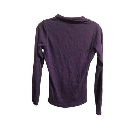 Smartwool base layer long sleeve purple quarter zip size small Gorpcore #253 - Picture 4 of 5